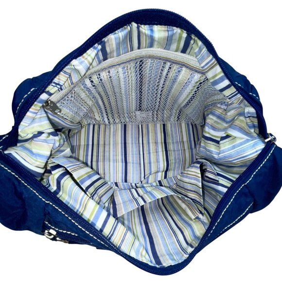 Travelon Navy Blue Nylon Multiple Pockets & Adjustable Strap Crossbody Bag Sz M - Picture 8 of 12